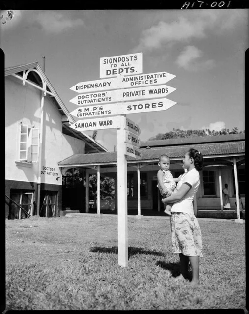 Mrs Tautu at Apia Hospital, Sāmoa