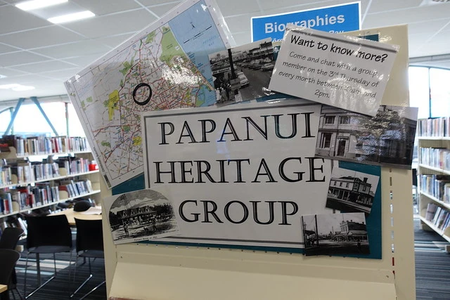 Papanui Heritage Group display, Papanui Library