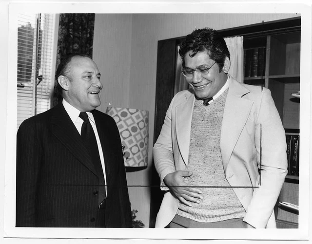 Tui Atua Tupua Tamasese Efi and Robert Muldoon