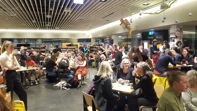 Christchurch Poetry Slam finals at Foundation Cafe, Tūranga