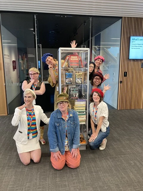 Beret wearers assemble for Ngaio Marsh Beret Day