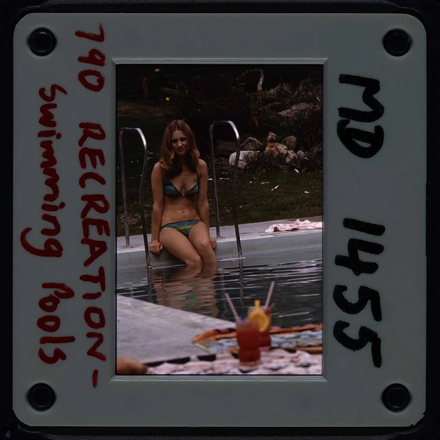Wairakei Hotel, swimming pool Photographer: Ralph Anderson April 1975