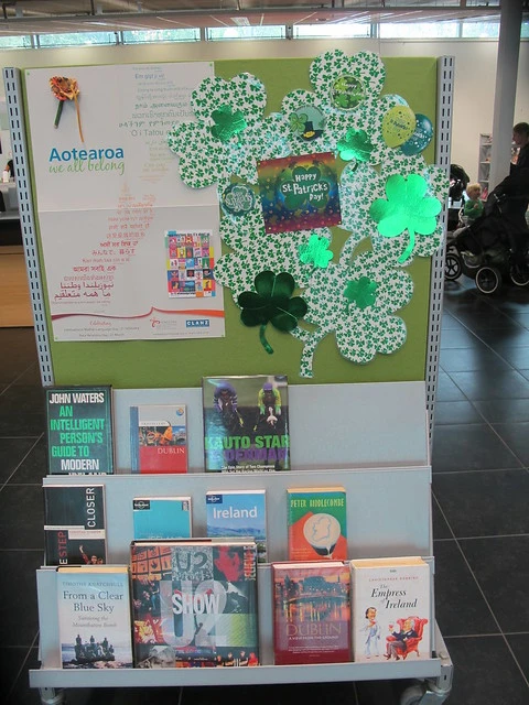 St Patrick's Day display, South Library