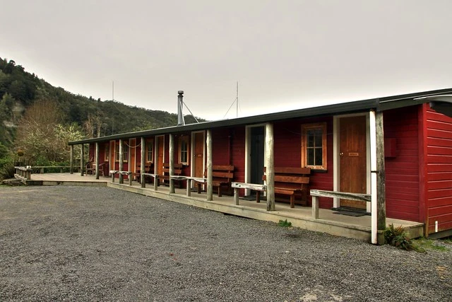 Old building with new life; Whio Lodge, Whakahoro, Whanganui, New Zealand