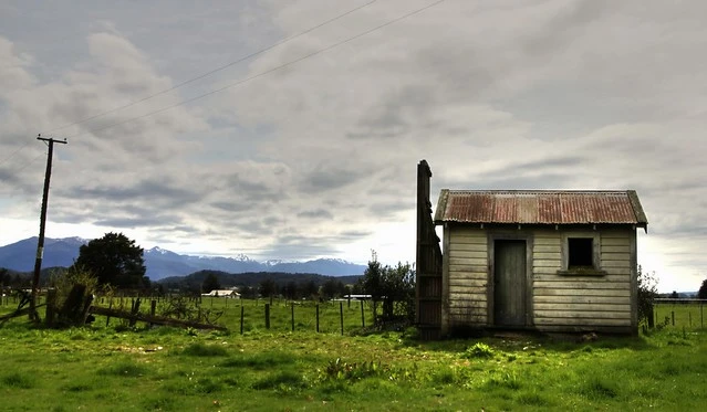 Old house, Totara Flat, West Coast, New Zealand