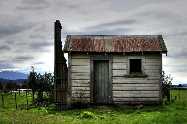 Old house, Totara Flat, West Coast, New Zealand