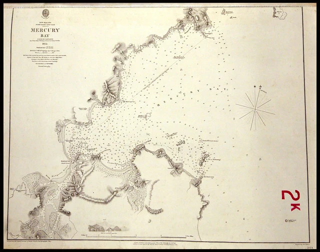 Chart of Mercury Bay, 1857