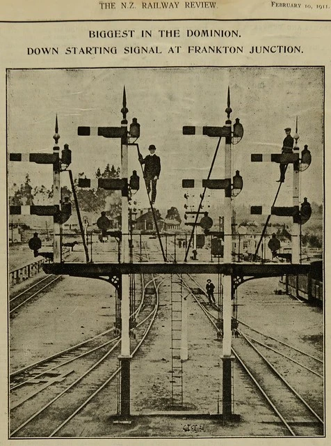 Signal at Frankton Junction 1911
