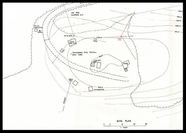 Plan of Tokoroa Mobile Telephone Control Station (1975)