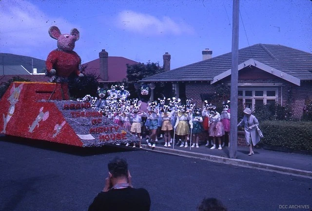 1960 Festival Procession Float 'Mighty Mouse'