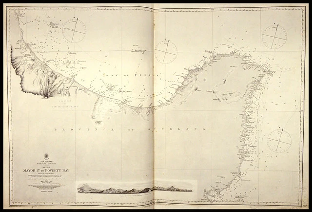 Bay of Plenty & East Coast Chart, 1853