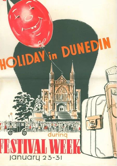 Tourism Poster for Dunedin Festival 1960