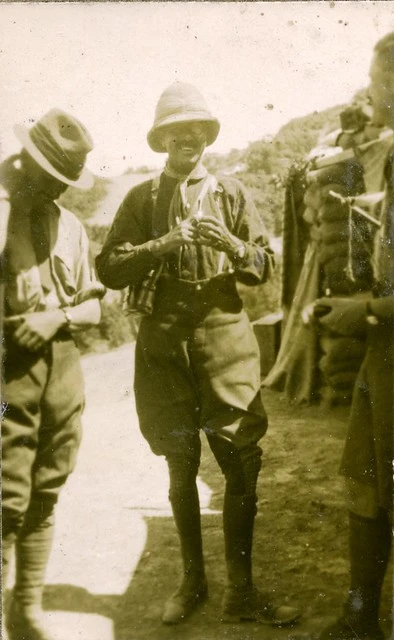 Major Symons and Major F B Sykes, Gallipoli - Image taken by Captain Walter Lancelot Moore
