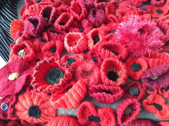 Poppy blanket at Upper Riccarton