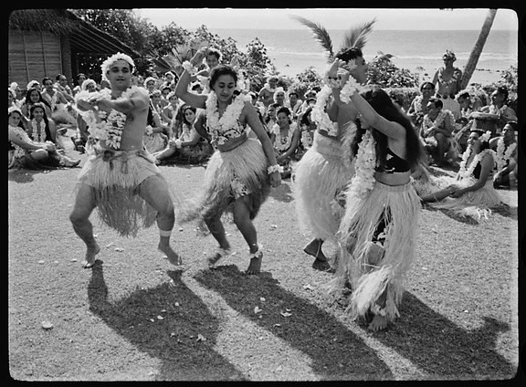 Detail from 'Moana Roa' film strip, Cook Islands