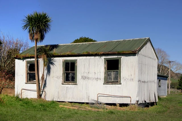 Old shearers' quarters, Tolaga Bay, Gisborne, New Zealand