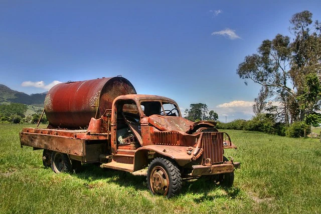 Old GMC CCKW US Army Truck from World War II, Waikato, New Zealand