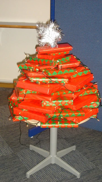 Christmas tree at Fendalton Library