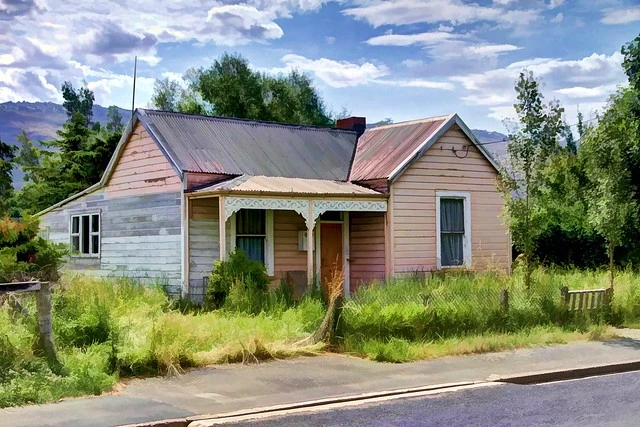 Old house, Middlemarch, Otago, New Zealand