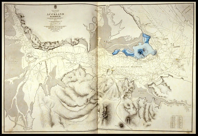 Chart of Waitematā Harbour, 1848-1855