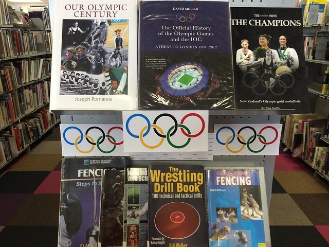 Olympics book display