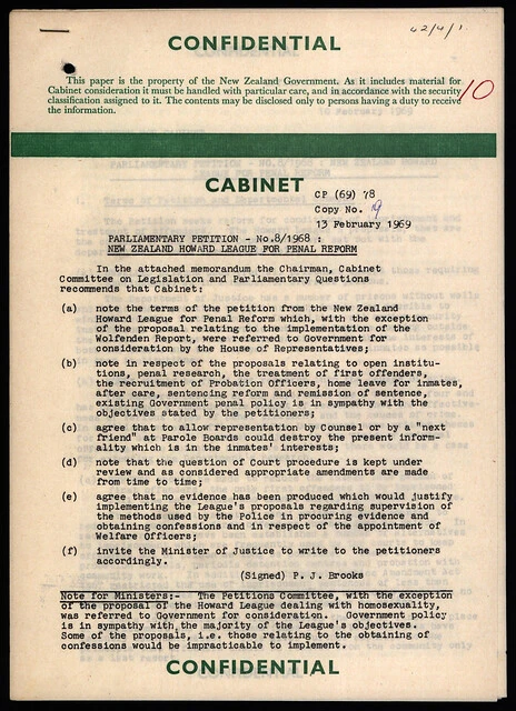 1968 Petition to Decriminalise Homosexuality