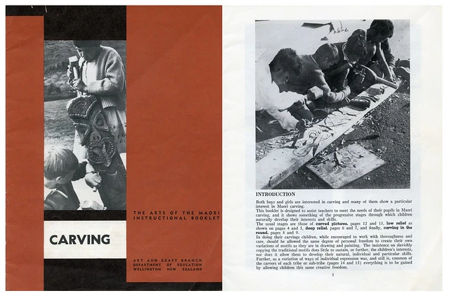 Department of Education brochure on Māori Carving