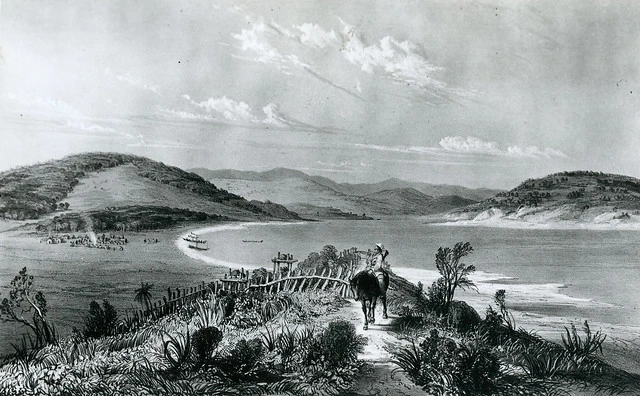 View of Taupō Kainga from the Taua Tapu (Pukerua) Track, Plimmerton