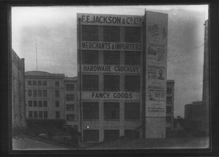 F. E. Jackson & Co. Ltd building. Exterior, rear view.