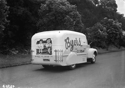 [Byers Ice Cream delivery truck]