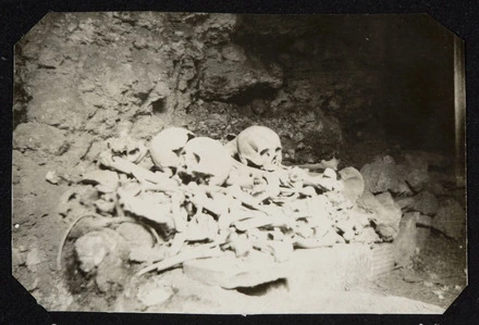 Sacred bones under monastery.