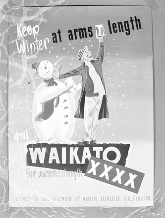 [Art-work for poster for Waikato beer]