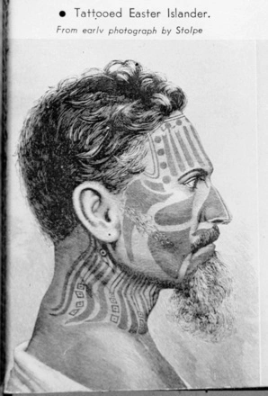 Tattooed Easter Islander