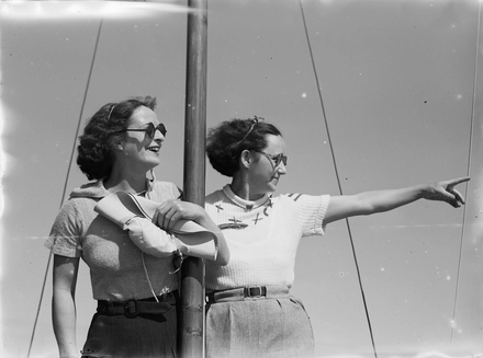 [Two women on boat]