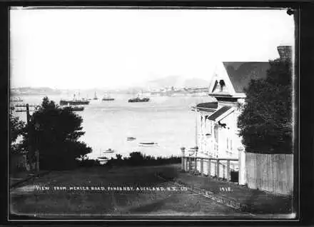 View from Mercer Road, Ponsonby Auckland NZ. 1912