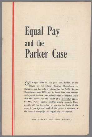Equal Pay and the Parker Case