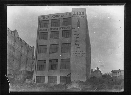 F. E. Jackson & Co. Ltd building, built 1925. Exterior, rear view.