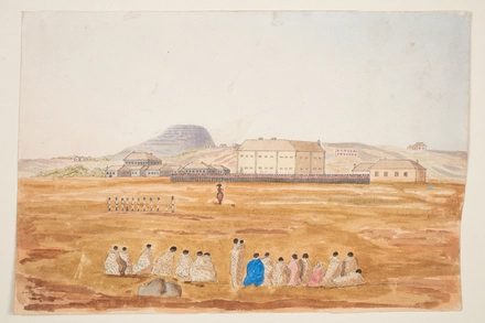 New Barracks, Auckland, 1848