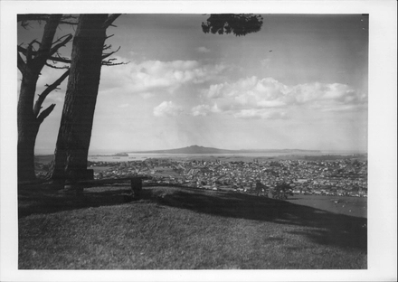 View from One Tree Hill, showing Rangitoto.