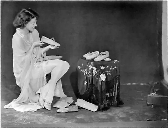 Publicity photograph for a shoe company