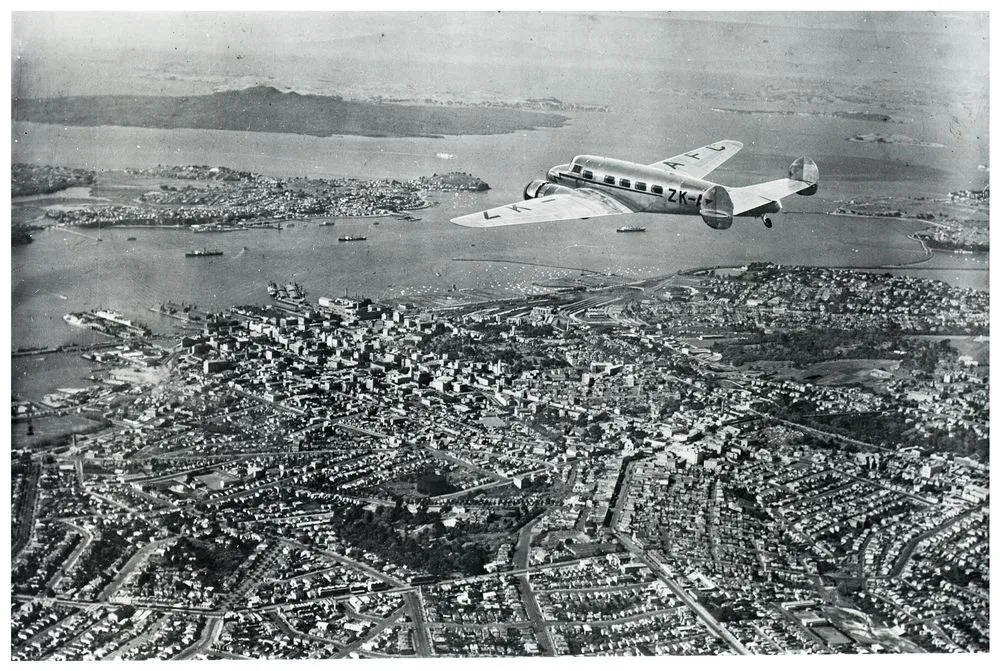 Flight over Auckland