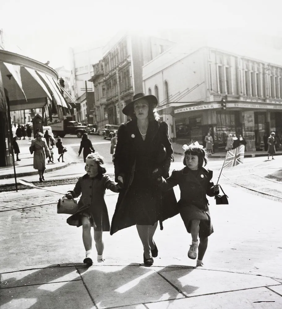 VE Day, from Perretts Corner, Wellington 8 May 1945