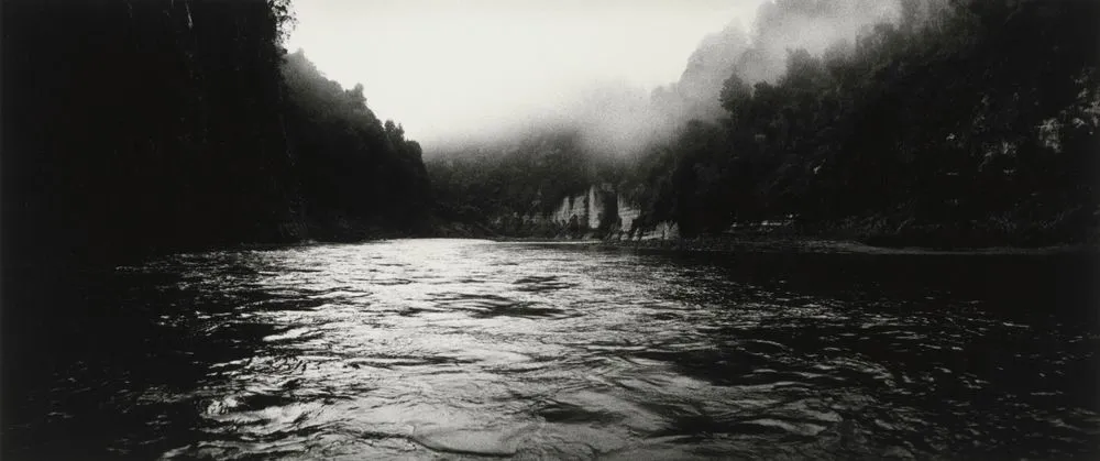 The gorge above Pipiriki. From the portfolio: The Wanganui - 12 Panoramas