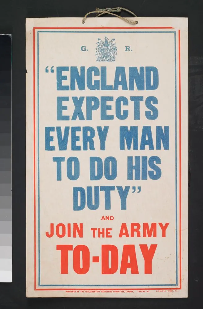 Poster, 'England Expects Every Man To Do His Duty'