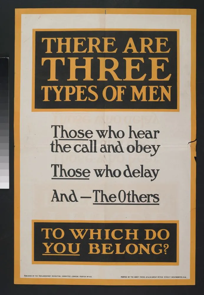 Poster, 'There Are Three Types Of Men'