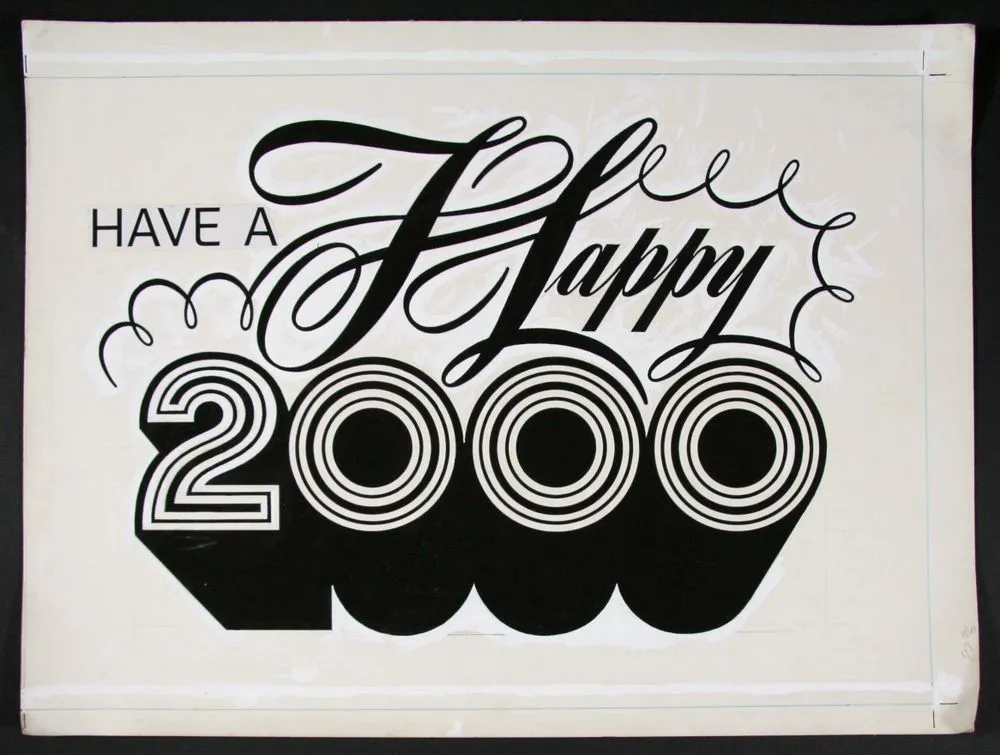 "Have a Happy 2000" Poster Design