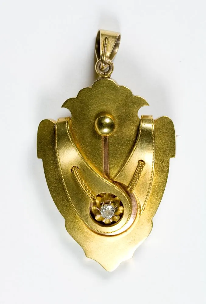Gold pendant (brooch)