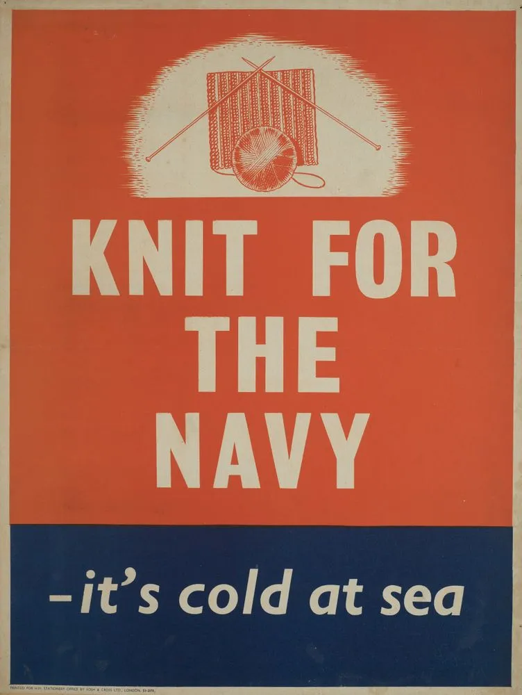 Poster, 'Knit for the Navy'
