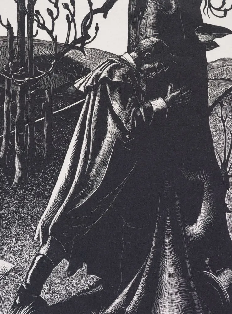 Heathcliff's grief, "Wuthering Heights"