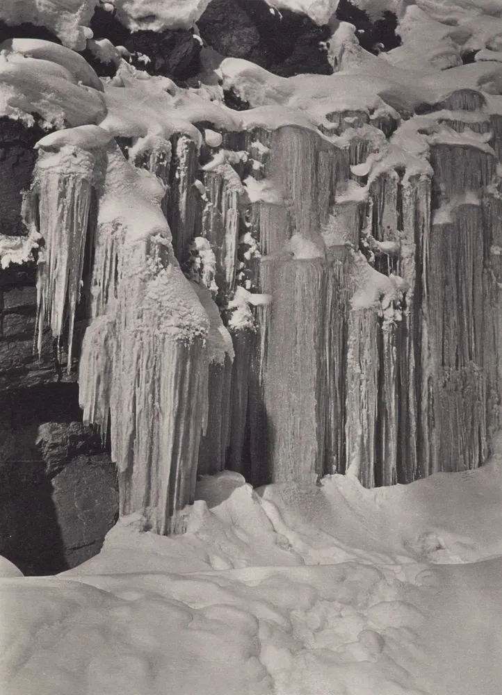 Icicles on the road to Murren, Switzerland